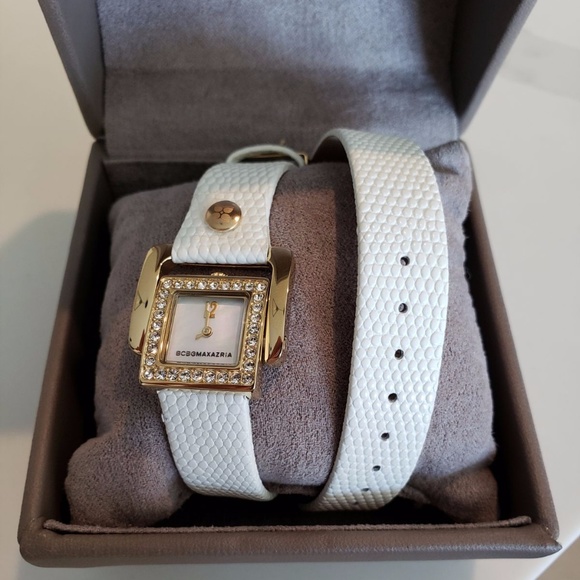 BCBGMAXAZRIA \'Arabesque\' Leather Watch main image 6